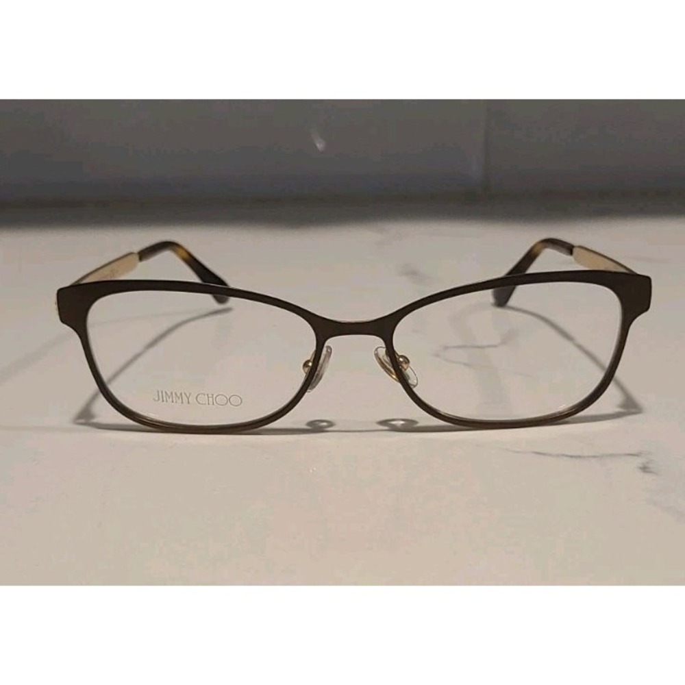 NEW JIMMY CHOO JC 203 41N BROWN HAVANQ‎ RX EYEGLASSES 52-18-140